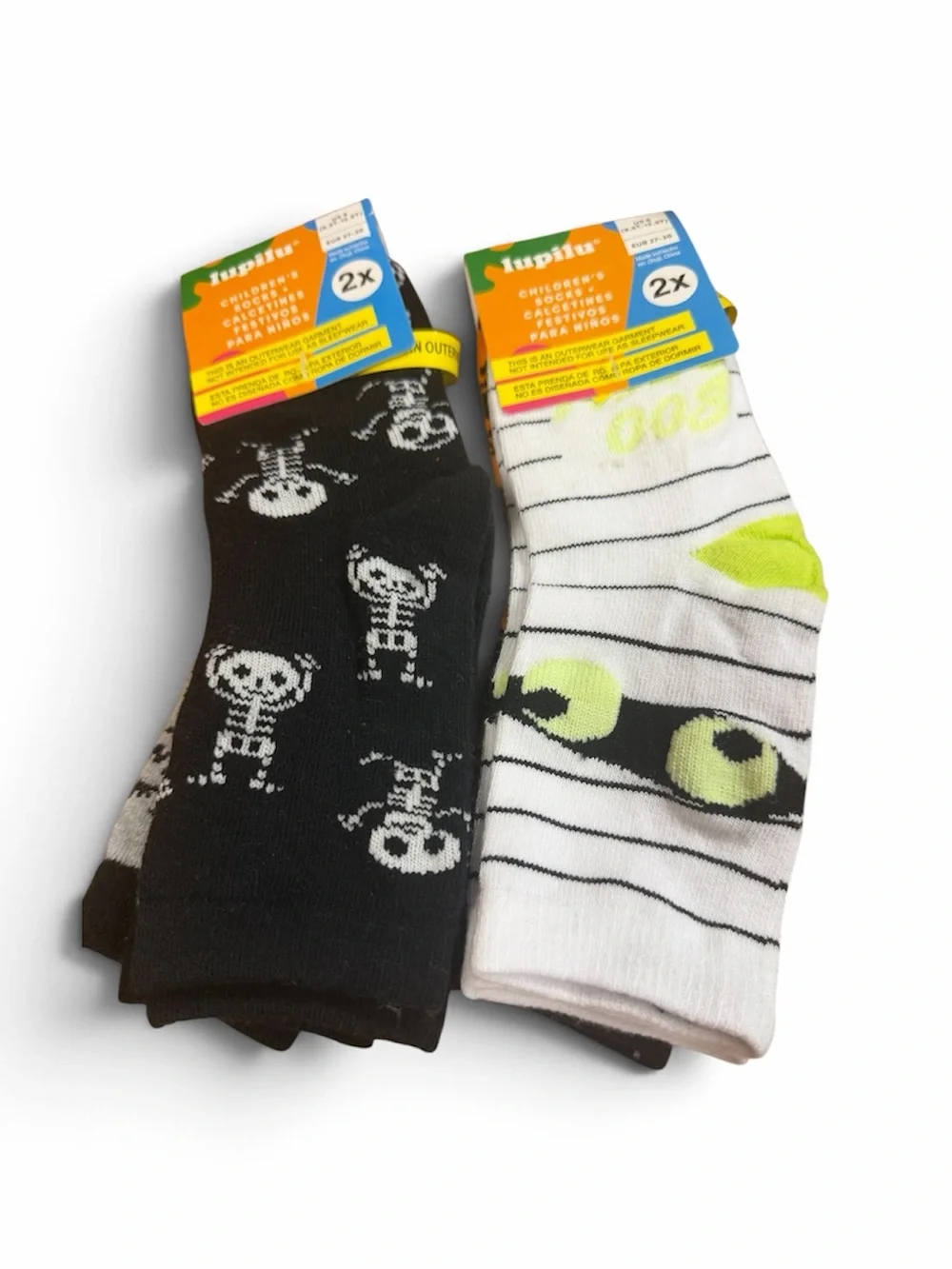 4 Pair Of Halloween Socks By Lupilu Shoe Size 9.5T - 12.5T